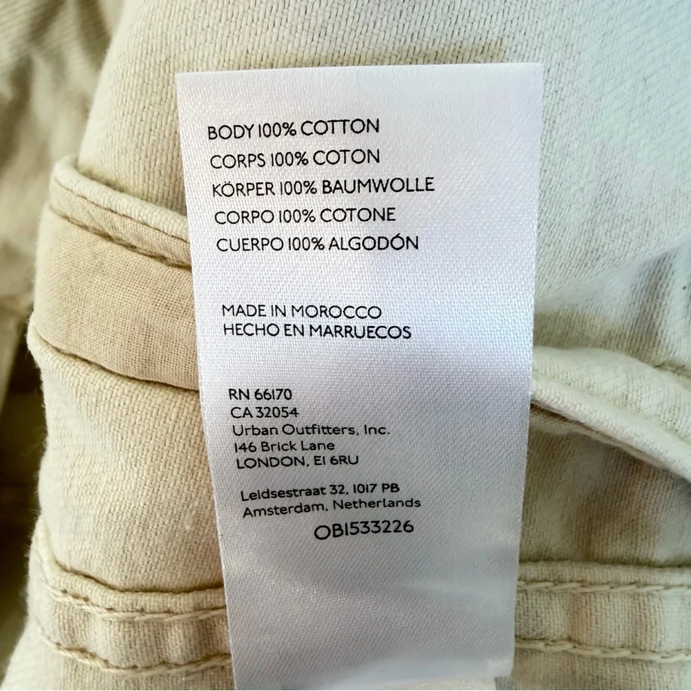 Free People We The free Off-White Opal Swing Denim Jacket Size XS 36076 - Picture 13 of 15